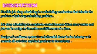 AN IMPROVE OBJECT-ORIENTED APPROACH FOR MULTI-OBJECTIVE FLEXIBLE JOB-SHOP SCHEDULING PROBLEM (FJSP)