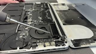 Профилактика системы охлаждения в Macbook Pro A1398 в Яблочном Сервисе