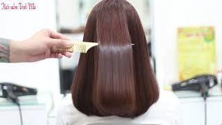 MÀU TÓC ĐẸP: NHUỘM MÀU NÂU SOCOLA GIÚP TÓC MỀM MƯỢT [HAIR SALON TRÌNH VILLA]