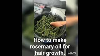 How to make DIY ROSEMARY OIL for your hair growth.#rosemaryoil #hairgrowthtips