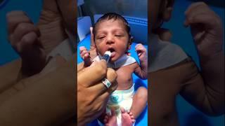 Hungry innocent baby drinking milk || baby feeding shorts || cry to feed  @NEWBORNBABYTECH