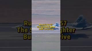 Russia’s Su-57 The Stealth Fighter Built to Survive #shorts #youtubeshorts #military #fighter #su57