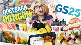 THỬ THÁCH ĂN HẾT CỬA HÀNG TIỆN LỢI Ở GS25 | COVENIENCE STORE MUKBANG | THÁNH ĂN TV