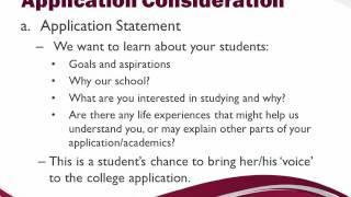 College Readiness Webinar: Admissions