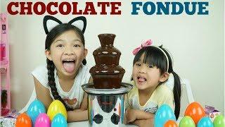 Chocolate Fondue Challenge with Cool PRIZES