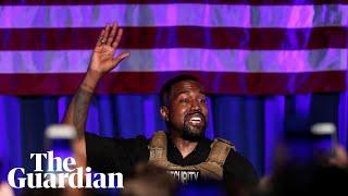 Kanye West makes chaotic presidential rally debut in South Carolina