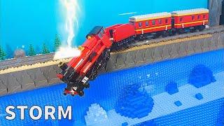 LEGO STORM: LIGHTNING FLOOD TRAIN CRASH - DISASTER Action MOVIE - ep 72