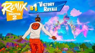 100 Elimination Solo vs Squads NEW JUICE WRLD SKIN! Wins Full Gameplay - Fortnite Chapter 2 Remix