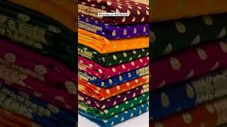  Presenting Beautiful Banarasi Satin Silk saree collection at RESHAM PEHARAVAS  ️