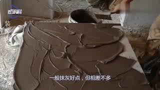 装修工长施工现场讲解铺瓷砖的流程,细节很重要