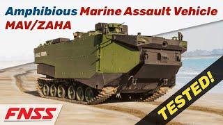 Amphibious Marine Assault Vehicle (MAV/ZAHA) of FNSS at Tests