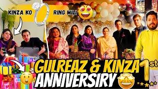 Gulreaz & Kinza 1st Wedding Anniversary | Kinza Ko Diamond Ring Mili | Gulreaz Ko 5 Gifts Mile