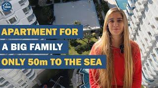 HUGE APARTMENT FOR SALE IN ALANYA, TURKEY. Perfect sea view. Property in Turkey. First coast line