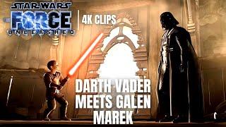 Darth Vader Meets Young Galen Marek | Star Wars: The Force Unleashed 4K Clips