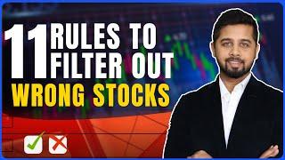 11 rules to “avoid” investment in "wrong stocks" | Fundamental Analysis of stocks