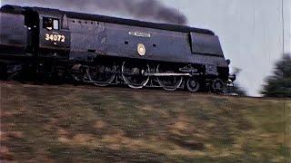 Southern Region steam vintage early 1960's cine film - Worting Junction