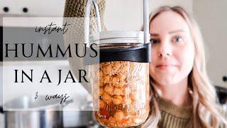 Instant Hummus In A Jar 3 Ways | Roasted Garlic, Roasted Red Pepper & Jalapeno | Pressure Canning