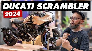 New Ducati Scrambler Cafe Racer & Sled Prototypes Full Walkaround @ Bike Shed 2024!