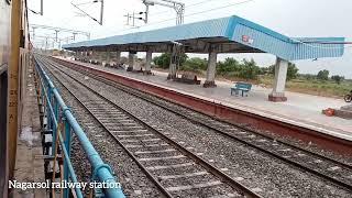 NAGARSOL to AURANGABAD 3RD AC Journey compilation Onboard Nagarsol - Narasapur sf express