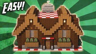 Minecraft: How To Build A Cozy Cabin Survival House Tutorial (#18)