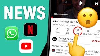 Neue MEGA-FEATURES bei YouTube, Netflix, WhatsApp, Telegram!!!