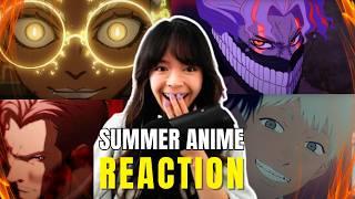 Watching the MOST ANTICIPATED Summer Anime Trailers  REACTION