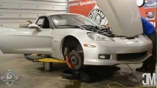 Dismantling a 2007 Corvette C6 Z06 with an LS7 engine.