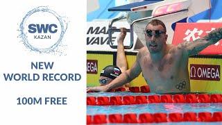 NEW WORLD RECORD - Kyle CHALMERS // 100M Freestyle Short Course