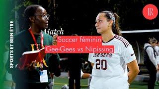 Match de soccer féminin : Gee-Gees vs Nipissing