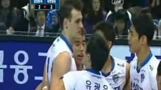 volleyball player "gazette" Garvin Schmit in korea league(kovo) video / opposite