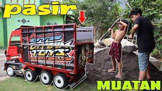 muatan pasir!! truk dimas coba muatan berat banget... kuat gak??