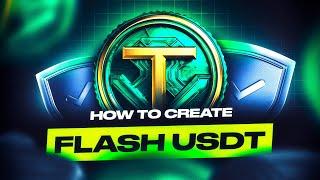 Create Flash USDT TRC20 | How to create USDT from ETH