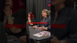 Heather Langenkamp talking ‘Dream Warriors’ #autographs #nightmareonelmst #horrorcommunity #horror