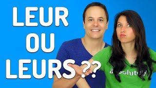 LEUR or LEURS in French? Avoid this mistake in French !