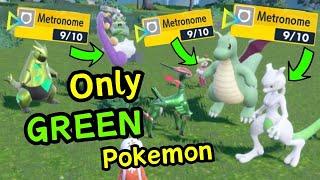 Only GREEN Pokemon Team! Pokemon VGC 2024 Scarlet and Violet Competitive Regulation G Wifi Battle