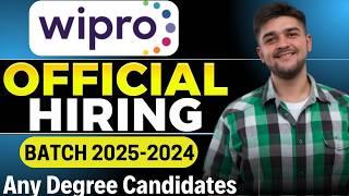 Wipro Recruitment 2024 | OFF Campus Drive For 2025, 2024 Batch Hiring | Business Analyst