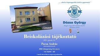 Beiskolázási tájékoztató a 2021/2022-es tanévre