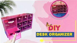 Asethetic Desk Organizer idea  || From Jugaad..! || *Pinterest inspired*  || Crafter nimi