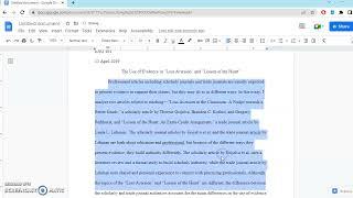 Format MLA in Google Docs