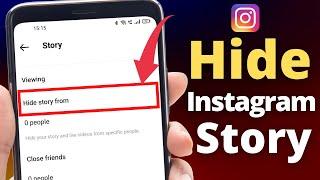 How To Hide Instagram Story From Someone | Instagram Story Hide Kaise Kare (2022)