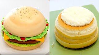 CAKE！How to Make a Hamburger Cake 小茄子教你製作漢堡包蛋糕