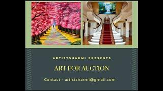 Art for Auction/ Sale - Acrylic Paintings on canvas - Fine art , Abstract painting by Artistsharmi