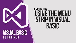 VB Tutorials: Using Menu Strip in Visual Basic