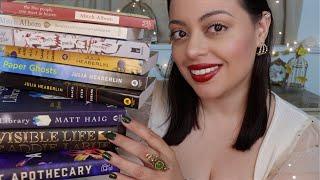 ASMR| My Current Reading List - Book Tapping, Rubbing, Tracing and Page Flipping [Tingly Book HAUL]