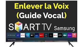 Comment enlever la voix sur TV Samsung