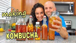 How to Make Kombucha & Easy Secondary Fermentation Recipes