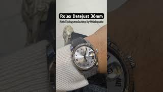 Rolex Datejust 36mm feat.Racing suede strap by Watchgecko #rolexdatejust #watchgecko #shorts