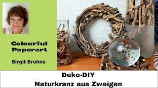 DIY Naturkranz aus Zweigen einfach selber machen - so geht's