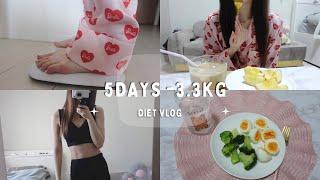 Diet )5日間-3.3kg短期間ダイエット｜How I lost 3kg in 5days