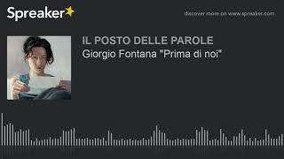 Giorgio Fontana "Prima di noi"